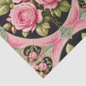 Papier Mousseline Rose Roses Populaire Belle Collection (Détail)