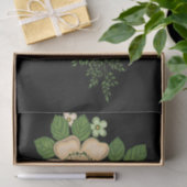 Papier Mousseline Rose rouge et marguerites Arrière - plan noir (Cadeau)