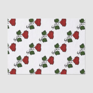 Papier Mousseline Rose rouge Kiss002