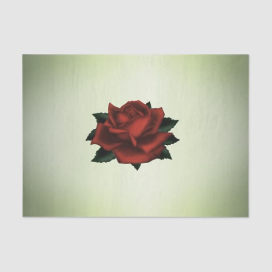 Papier Mousseline Rose rouge vert gothique (Recto)
