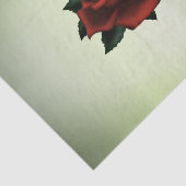 Papier Mousseline Rose rouge vert gothique (Détail)