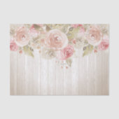 Papier Mousseline Rose Rustique Bois (Recto)