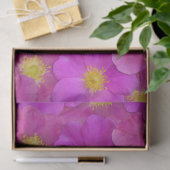 Papier Mousseline Rose sauvage Motif sans couture (Cadeau)