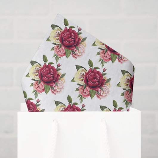 Papier Mousseline Rose Tissue Paper (Sac cadeau)