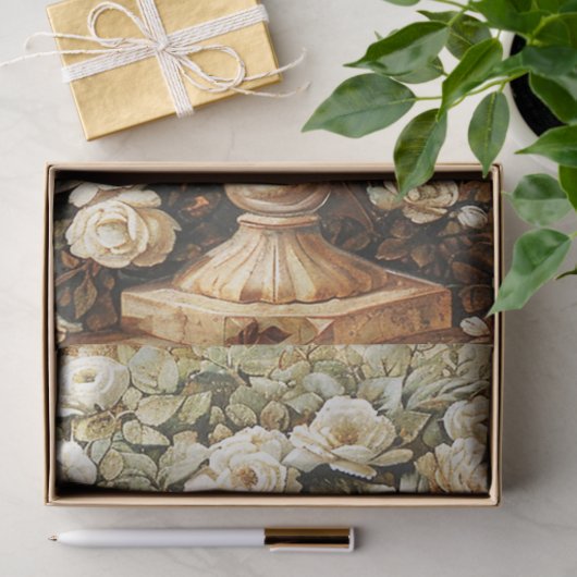 Papier Mousseline Rose Topiary (Cadeau)