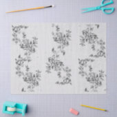 Papier Mousseline Rose victorien (Artisanat)