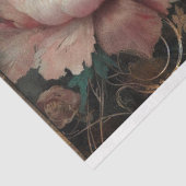 Papier Mousseline Rose victorien français Peony Ephemera Découpage (Détail)