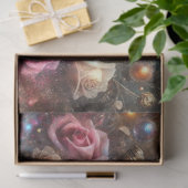 Papier Mousseline Rose victorien Gold Steampunk Chat Découpage (Cadeau)