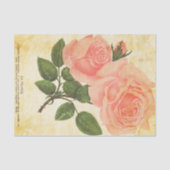 Papier Mousseline Rose vintage (Recto)
