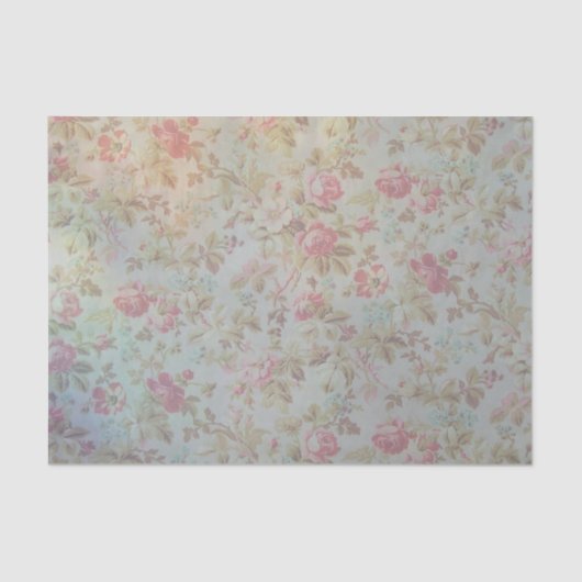 Papier Mousseline Rose vintage (Recto)