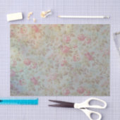 Papier Mousseline Rose vintage (Artisanat)