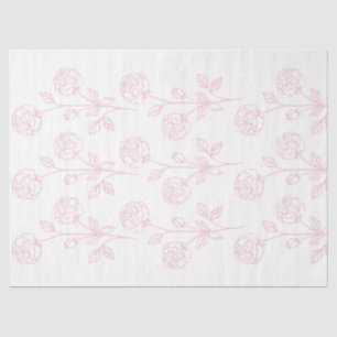 Papier Mousseline Rose vintage Dessin Dessin rose Découpage