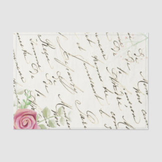Papier Mousseline Rose Vintage en français