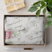 Papier Mousseline Rose Vintage en français (Cadeau)