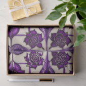 Papier Mousseline Rose violet belle collection moderne (Cadeau)