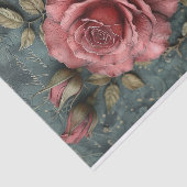 Papier Mousseline Rose Wallflower (Détail)