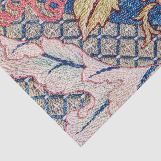 Papier Mousseline Rose Wreath, William Morris (Détail)