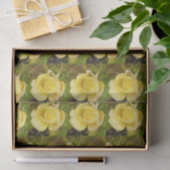 Papier Mousseline Rosebud jaune (Cadeau)