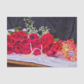 Papier Mousseline Roses Aux Perles Et Mascarade (Recto)