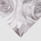 Papier Mousseline Roses Blanches Fleur Rose Élégance Moderne Mariage (Détail)