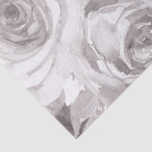 Papier Mousseline Roses blanches Floral Rose Moderne Mariage élégant (Détail)