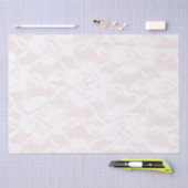 Papier Mousseline Roses blanches romantiques Mariage rose pâle (Artisanat)