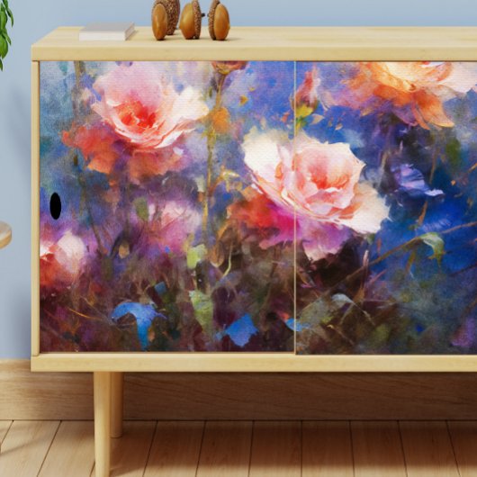 Papier Mousseline Roses Bleus grandir dans ma page de découpage de j