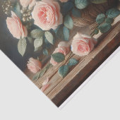 Papier Mousseline Roses dans la page Découpage rose pâle (Détail)