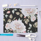 Papier Mousseline Roses d'aquarelle blanc et rose Arrière - plan noi (Artisanat)