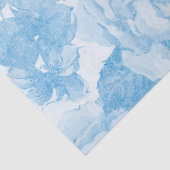 Papier Mousseline Roses d'aquarelle bleu (Détail)