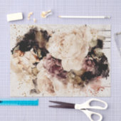 Papier Mousseline Roses d'aquarelle désespérés (Artisanat)