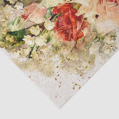 Papier Mousseline Roses d'aquarelle désespérés (Détail)