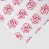 Papier Mousseline Roses d'aquarelle rose (Détail)