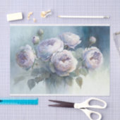 Papier Mousseline Roses de chou dans le papier de découpage Vase (Artisanat)