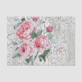 Papier Mousseline Roses de craquement et de cru