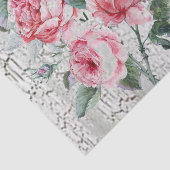 Papier Mousseline Roses de craquement et de cru (Détail)