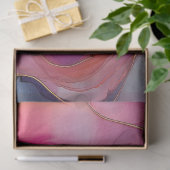 Papier Mousseline Roses de la série Encre d'alcool Conception #26 (Cadeau)