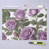 Papier Mousseline Roses de Rose pourpre, (Artisanat)