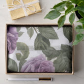 Papier Mousseline Roses de Rose pourpre, (Cadeau)