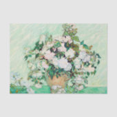 Papier Mousseline Roses de Still Life dans un vase par Vincent van G (Recto)