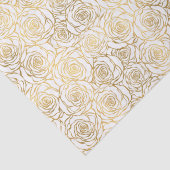 Papier Mousseline Roses d'or de Faux (Détail)
