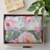 Papier Mousseline Roses en fleurs (Cadeau)