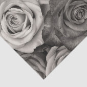 Papier Mousseline Roses en page Découpage noir et blanc (Détail)