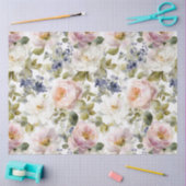 Papier Mousseline Roses et fleurs peintres (Artisanat)