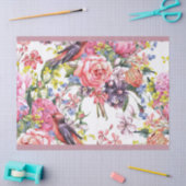 Papier Mousseline Roses et fleurs roses douces Design Découpage (Artisanat)