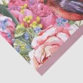 Papier Mousseline Roses et fleurs roses douces Design Découpage (Détail)