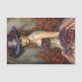 Papier Mousseline Roses et reverie Découpage (Recto)