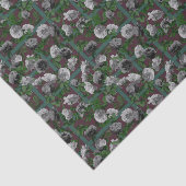 Papier Mousseline Roses floraux élégants de Bourgogne (Détail)