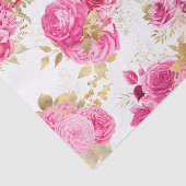 Papier Mousseline Roses floraux roses (Détail)