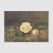 Papier Mousseline Roses Jaunes, Découpage (Recto)